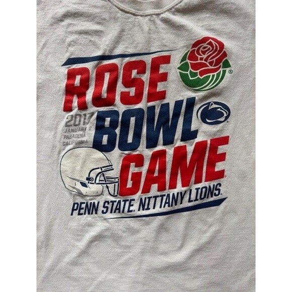 2017 Penn State Nittany Lion Rose Bowl Long Sleeve‎ T Shirt Large White - Picture 2 of 7